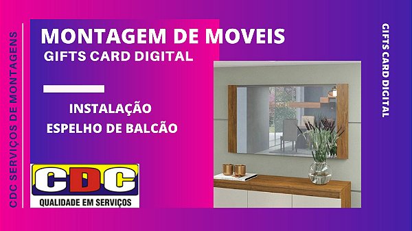 Montagem e Instalação de  Espelho de Balcão Buffet